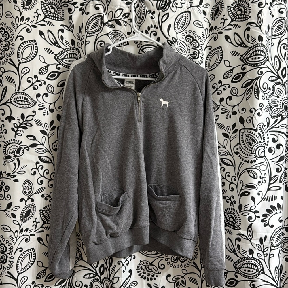 Pink zip sweatshirt